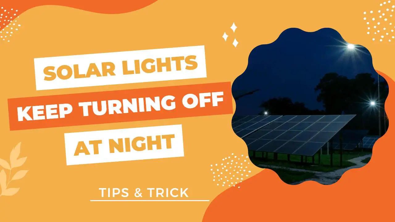 Solar Lights Keep Turning OFF at Night