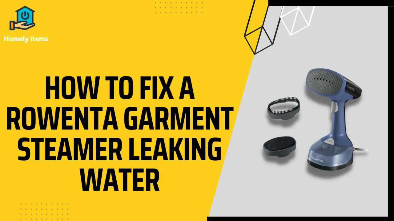 How to Fix a Rowenta Garment Steamer Leaking Water