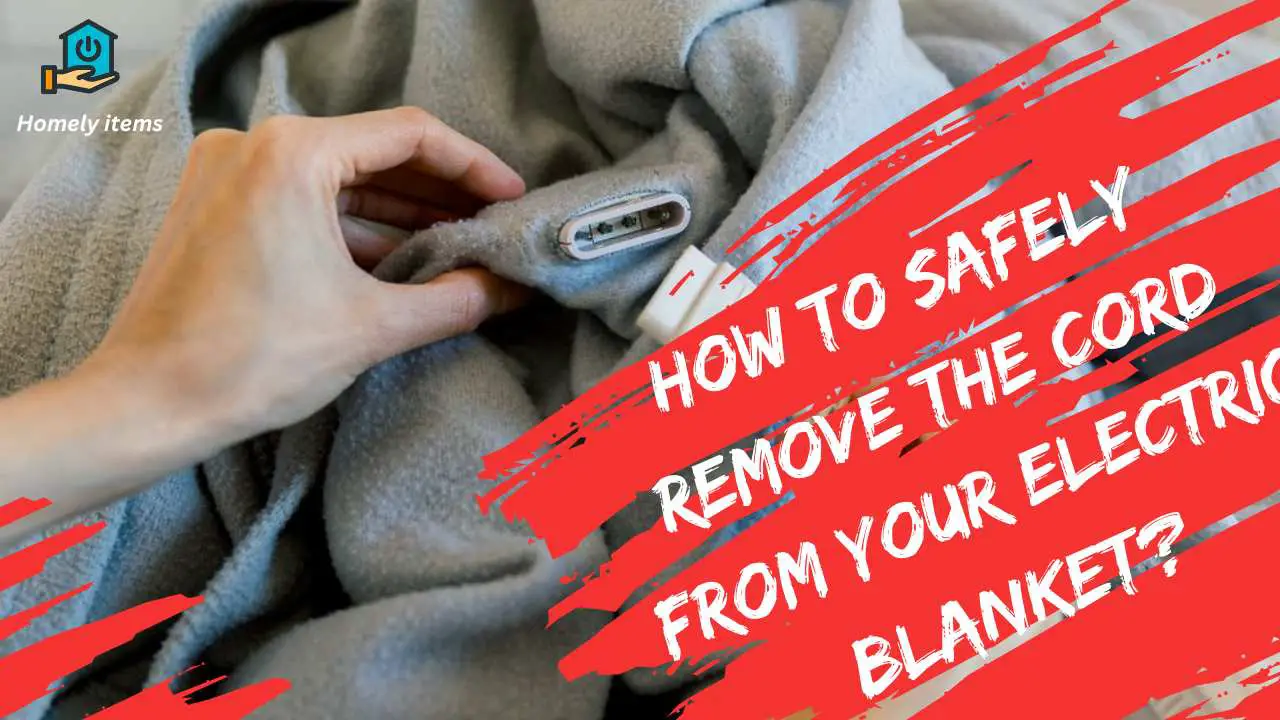 how to remove cord from electric blanket