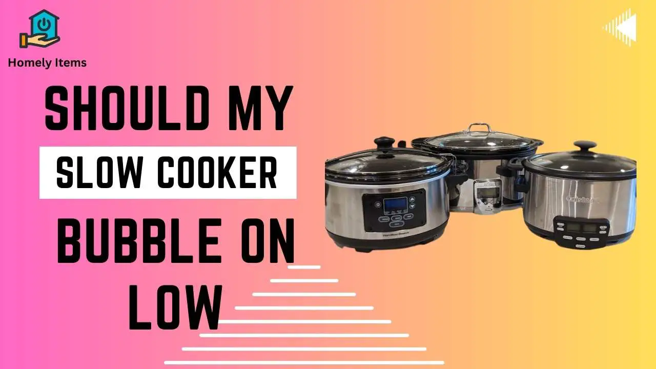 Should My Slow Cooker Bubble on Low