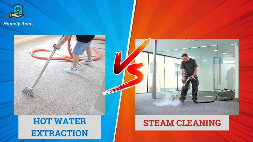 hot water extraction vs steam cleaning
