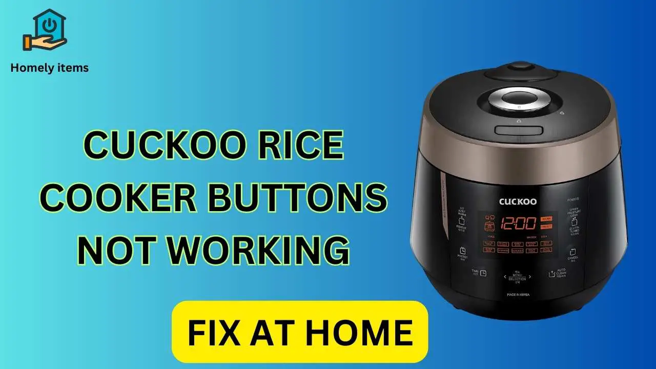 cuckoo rice cooker buttons not working