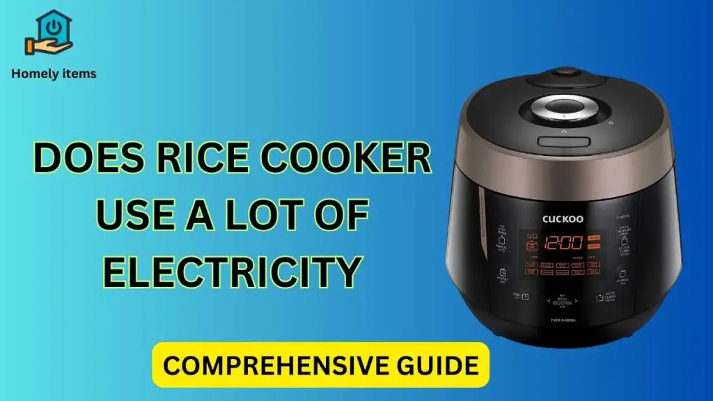 does rice cooker use a lot of electricity