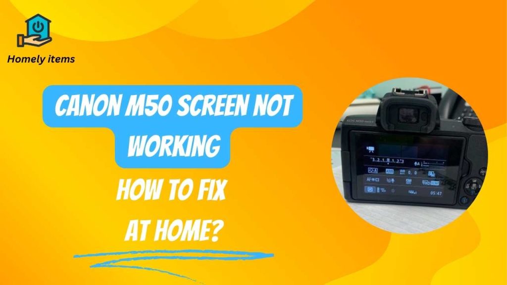 Canon M50 Screen Not Working