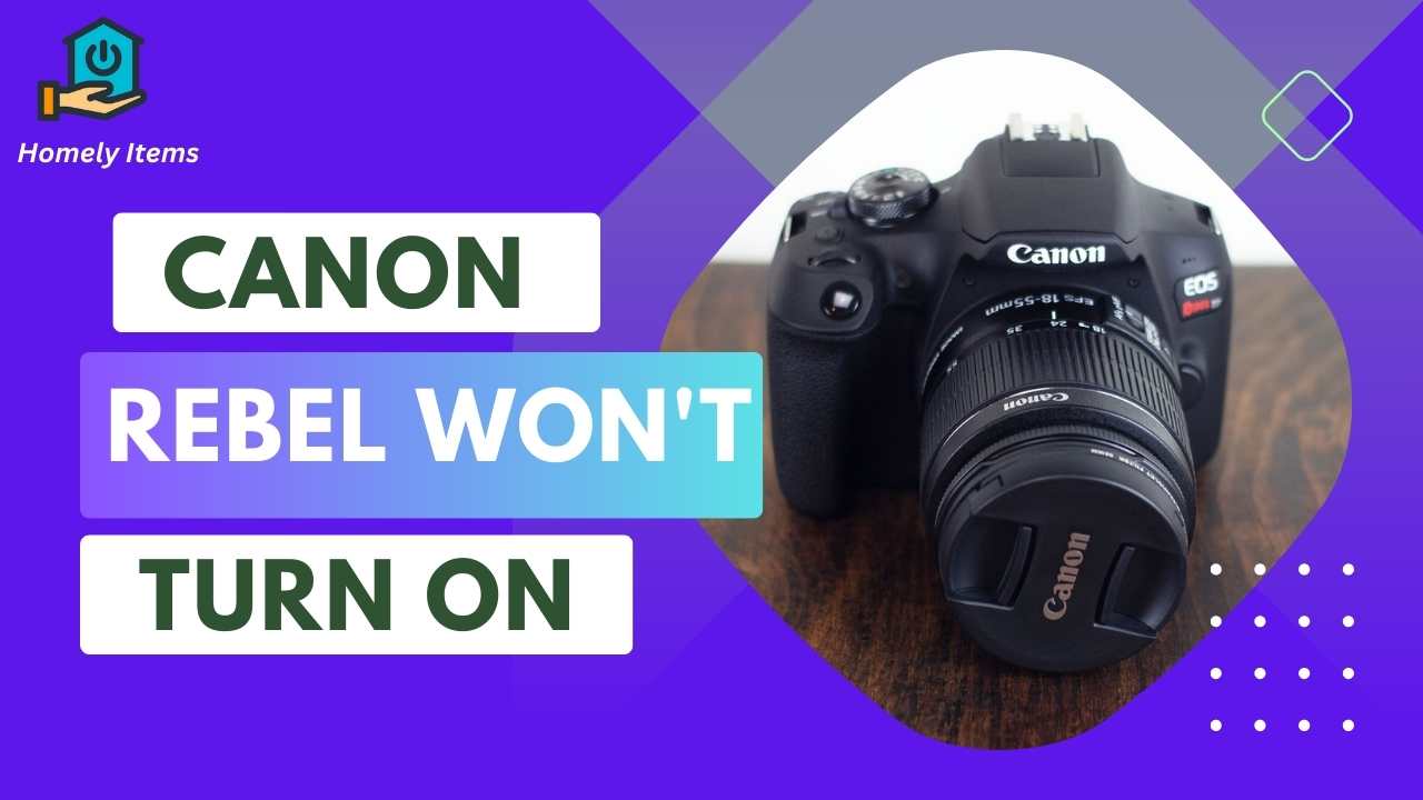 Canon Rebel Won't Turn On