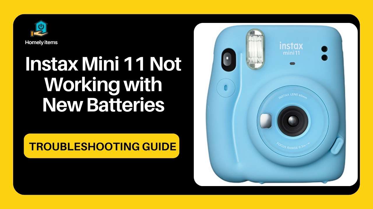 Instax Mini 11 Not Working with New Batteries